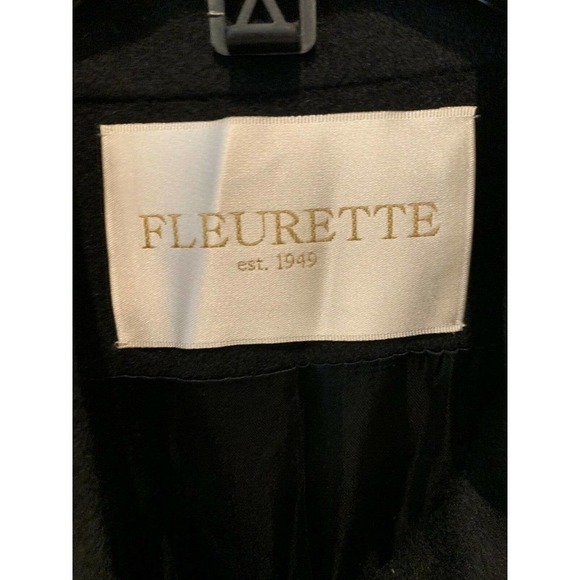 Fleurette Stand Collar Wool Blend Coat (14) - Picture 5 of 6